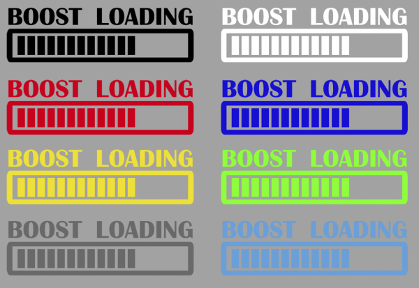 Aufkleber Boost loading